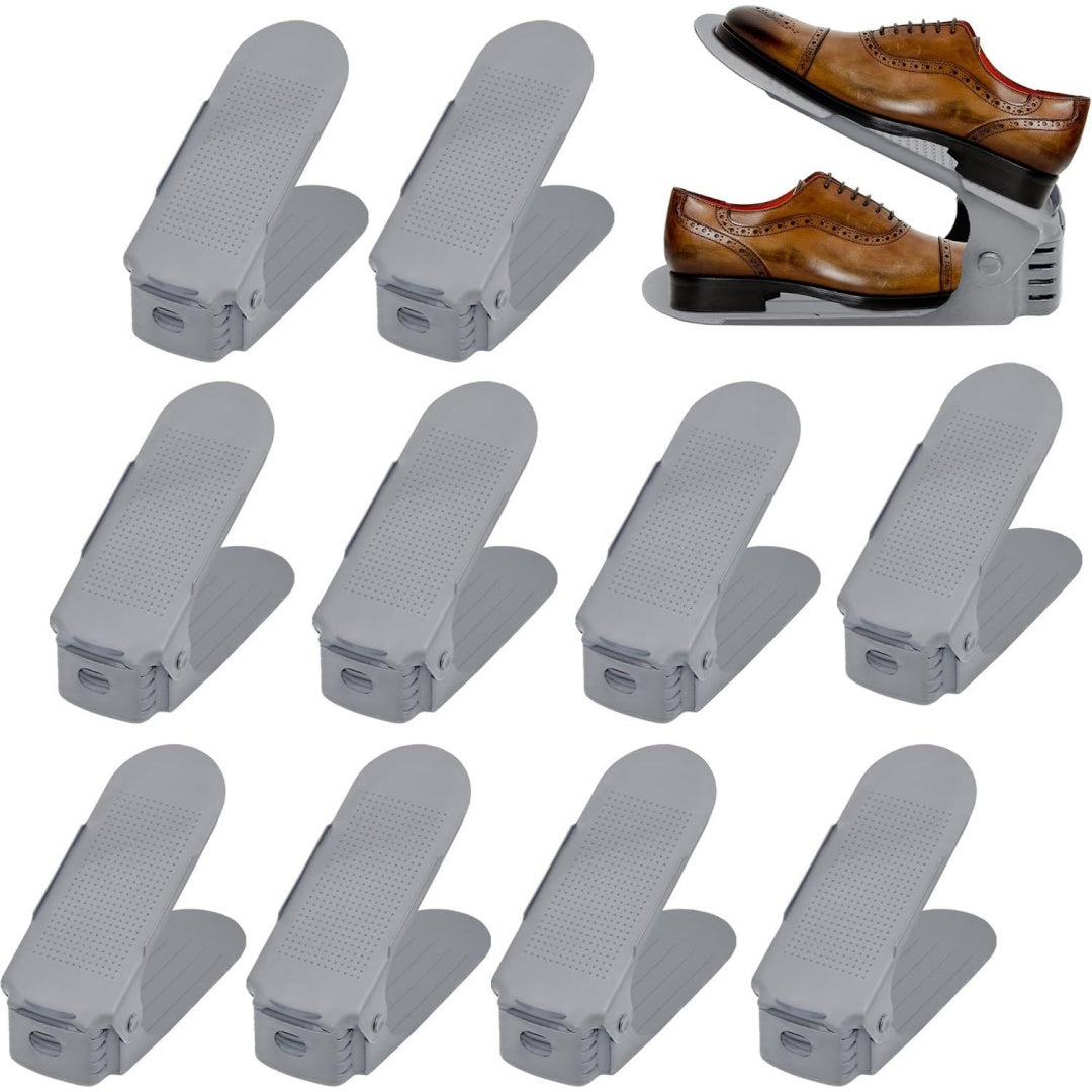 slot per scarpe grigio letto doppio