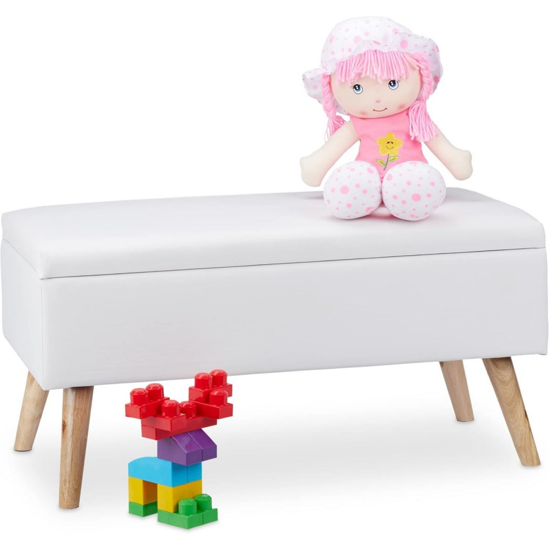 panche contenitore bianco con schienale cuscini