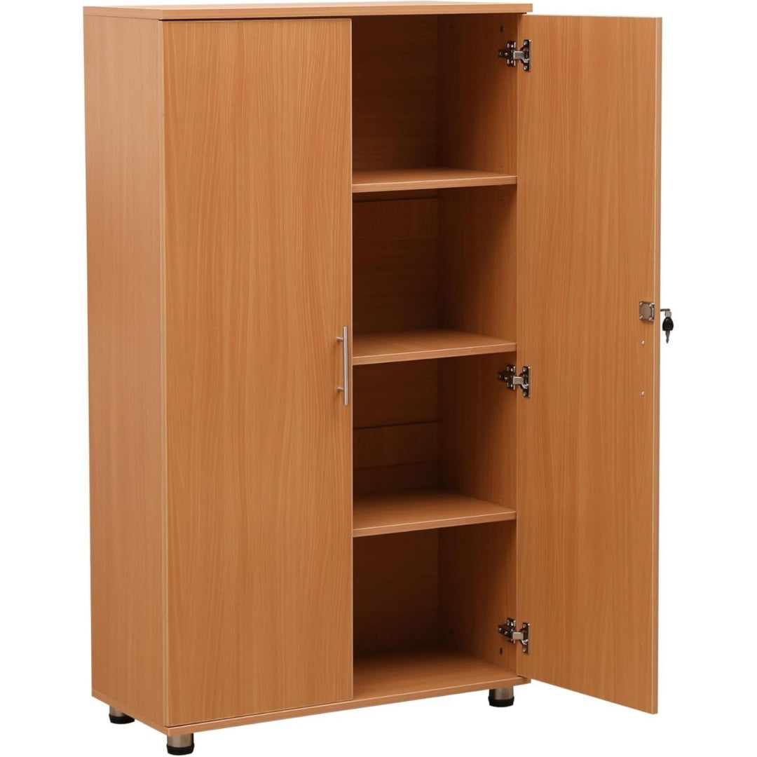 Armadio Libreria alta a 2 ante, dispensa, cucina per ufficio, casa, armadietto, arm