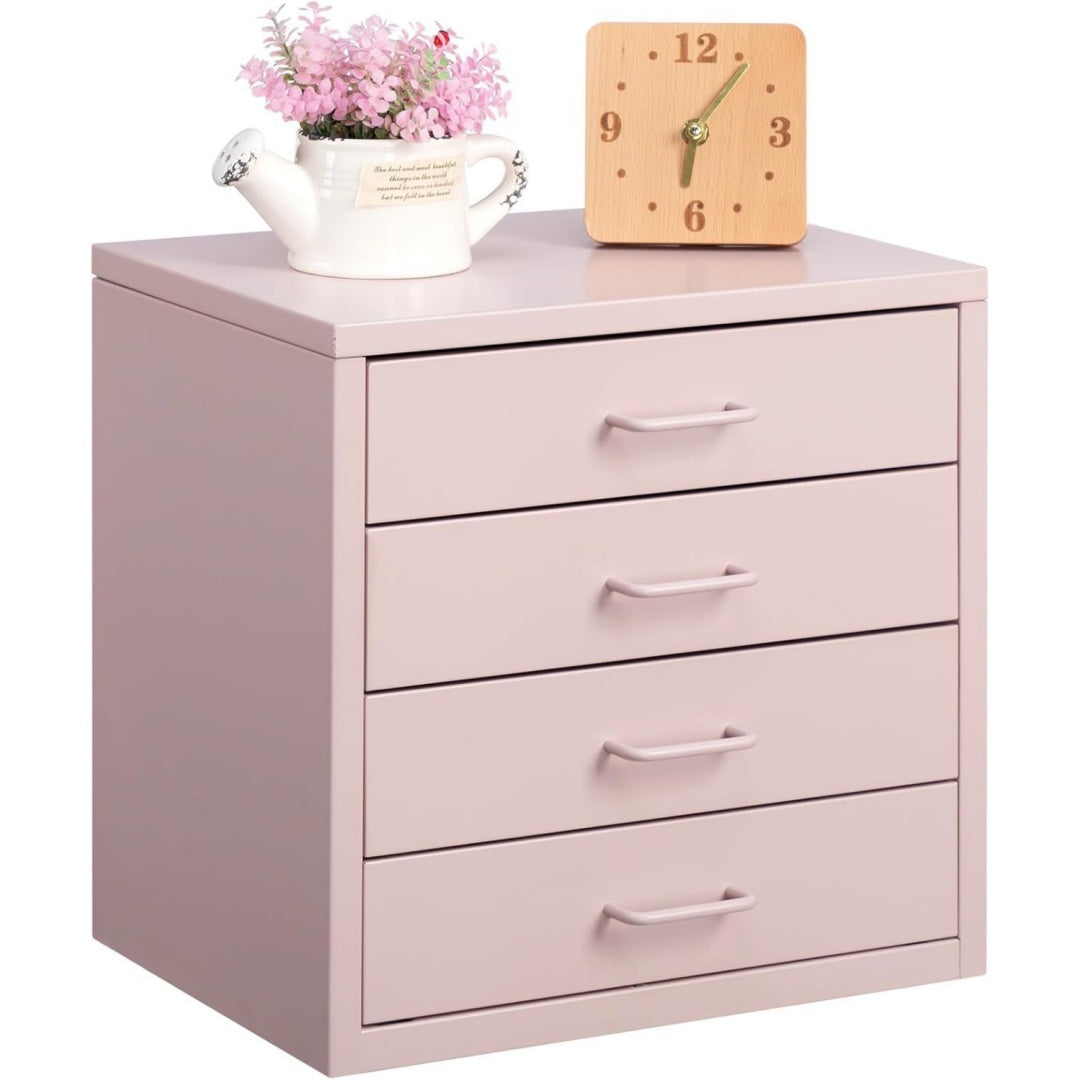 armadi archivio rosa per letto con ripiani